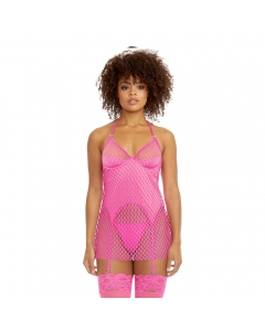 MINIVESTIDO DREAMGIRL 12262 HOT PINK UNITALLA