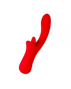 VIBRADOR CON LENGUA LA LA LA ROJO